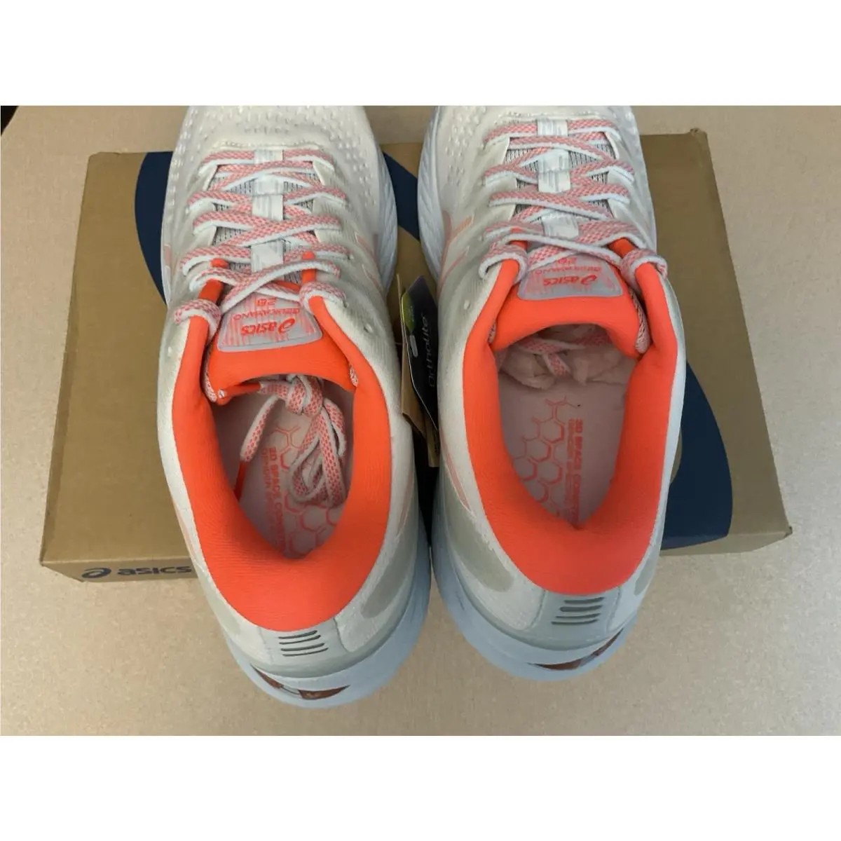Asics shoes - ASICS GEL-Kayano - 1012B257-100 - White/Flash Coral 6