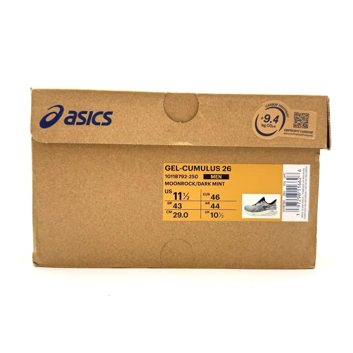 Asics shoes - ASICS Gel Cumulus 26 - Gel Cumulus - 1011B792-250 - Gray, Manufacturer: Moonrock / Dark Mint (UPC: 197298116626) 5