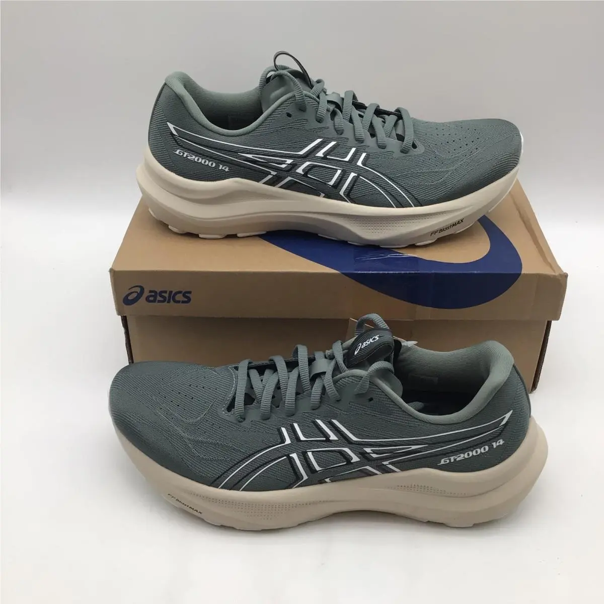 Asics GT-2000 14 Mens Running Shoes Monument White 1011C056-020 Size 9