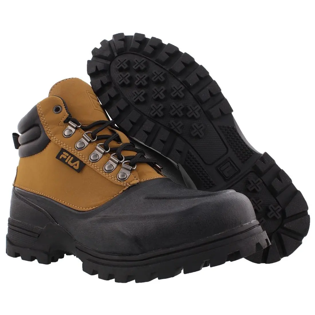 Fila shoes - Wheat/Black/Black, Main: Brown 4