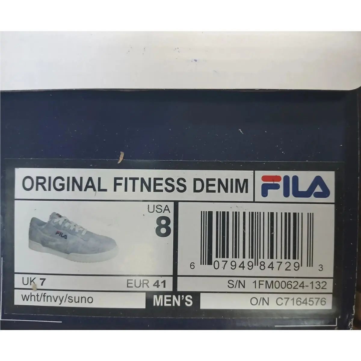 Fila Original Fitness Fitness Blue Denim Mens Casual Sneakers Shoes