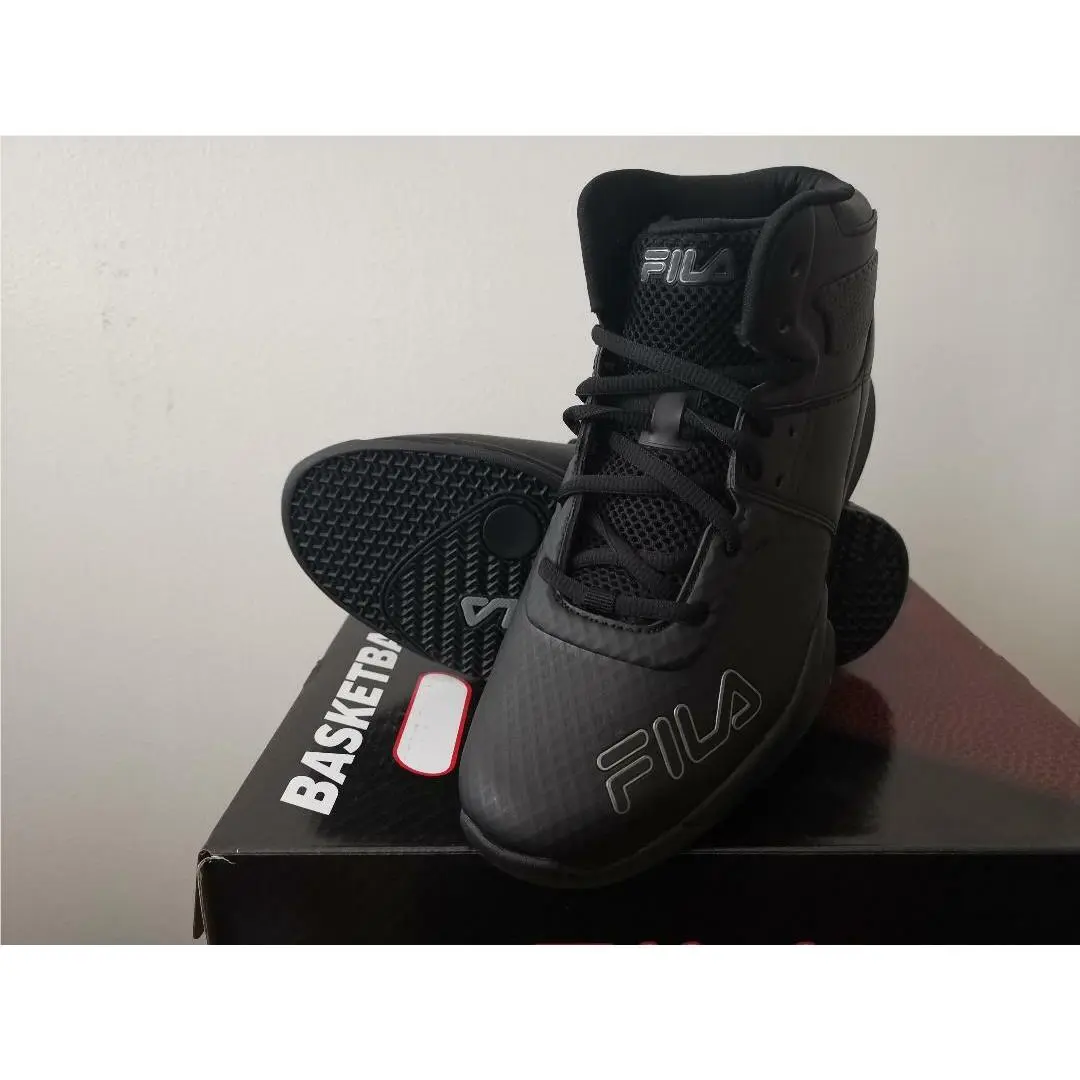Mens Fila Breakaway 10 Basketball Shoes Sneakers - Black - Limited Sizes