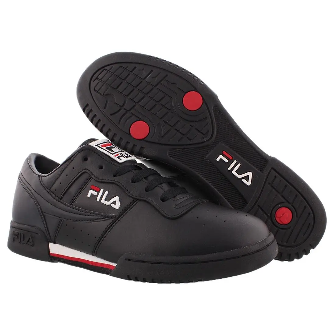 Fila Fitness Mens Shoes Size 11.5 Color: Black/white/red