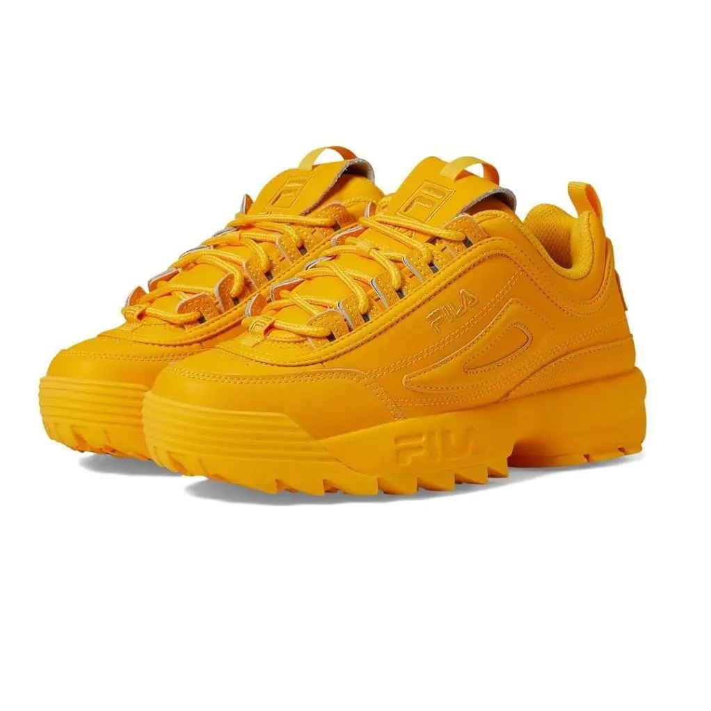 Fila Disruptor II Premium Gold Fusion Women`s Shoes Sneakers Size 8.5