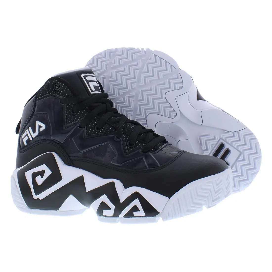 Fila Mb Night Walk Boys Shoes Size 4.5 Color: Black/white