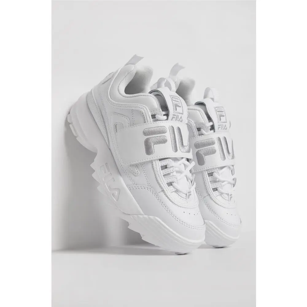 Fila Disruptor II Applique 5XM00807-103 Women`s Casual Shoes White Size : 10