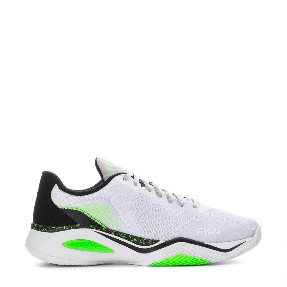 Fila Men`s Rediscover Basketball Shoe White/black/green Gecko - 1BM02509-116 Wh