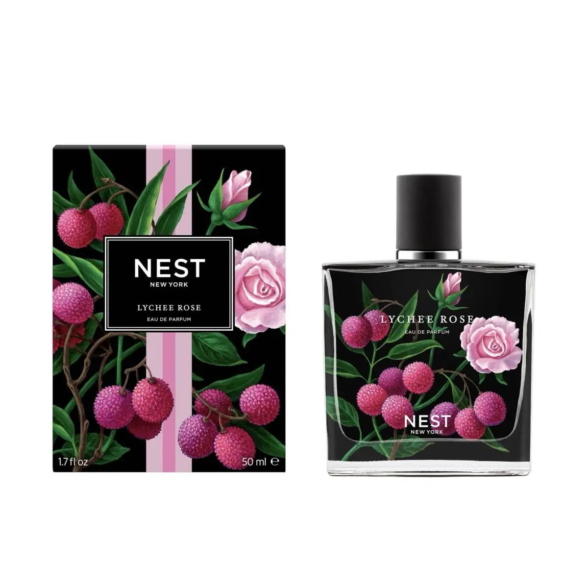 Nest York Lychee Rose Eau de Parfum Spray 50 Ml- Vegan Cruelty Free-sealed