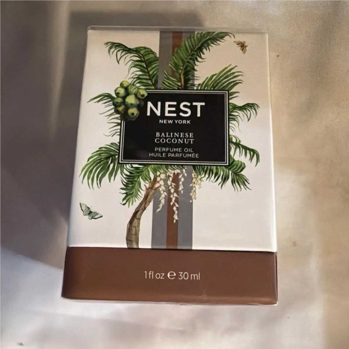 Nest York Balinese Coconut Perfume Oil 1 oz / 30ml Full Size Alcohol-fre