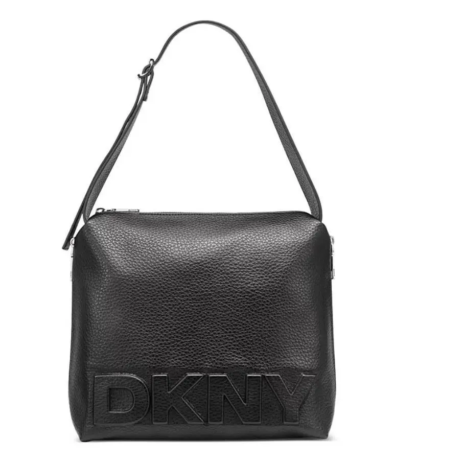Dkny Zia Faux-leather Women`s Small Hobo Shoulder Bag in Black