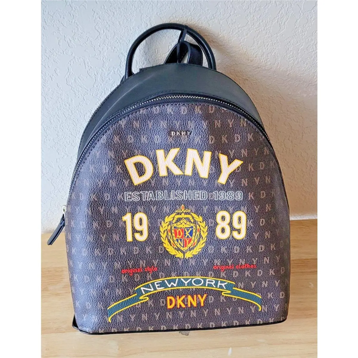 Dkny Iconic Monograms Signature Structured Medium Easy-to-wear Backpack