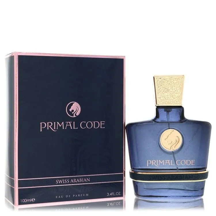 Primal Code  Edp Spray 3.4 oz 100ml For Men Woody Aromatic Scent by Swiss Arabian