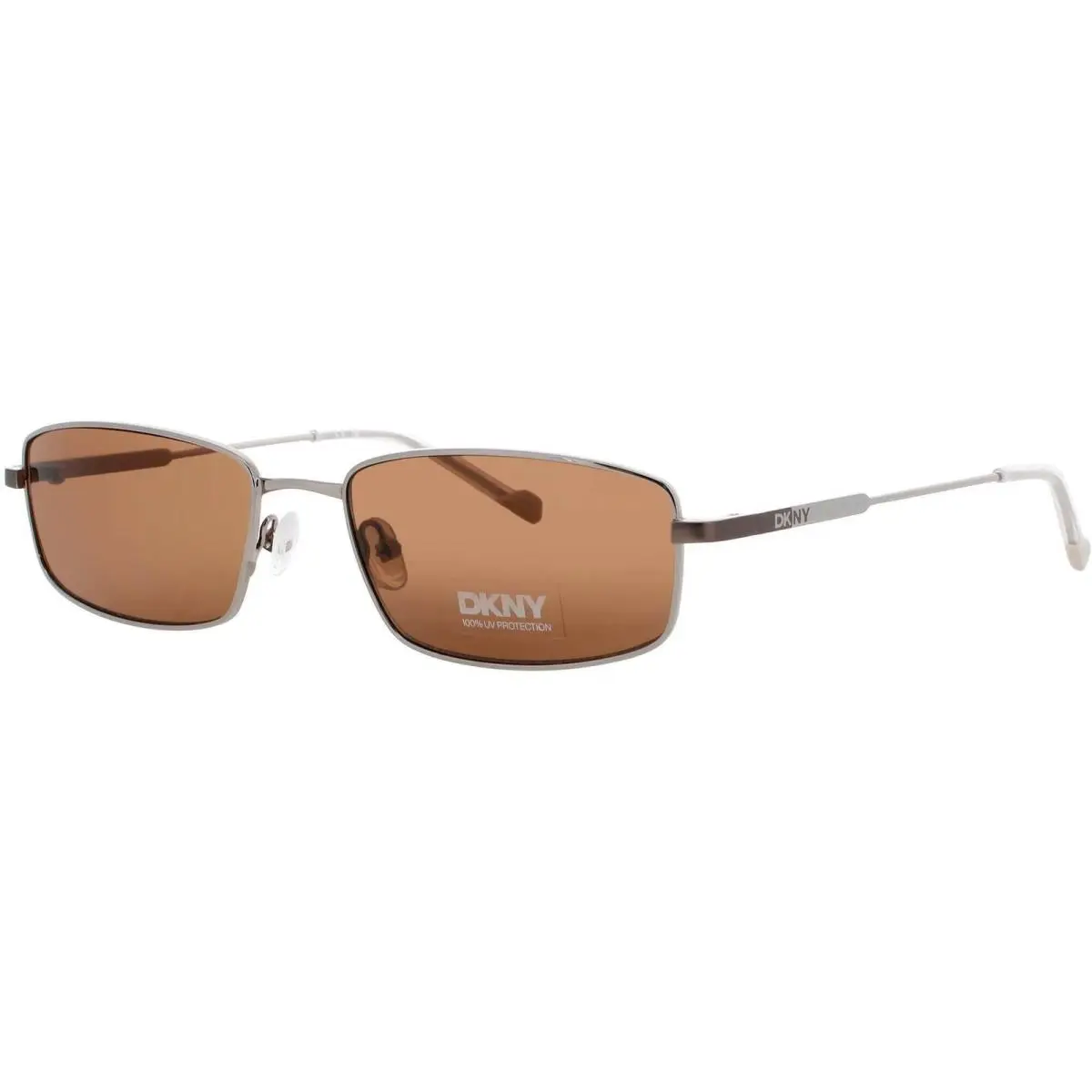 Dkny Women`s Sunglasses Gunmetal Metal Rectangular Full Rim Frame DK119S 070