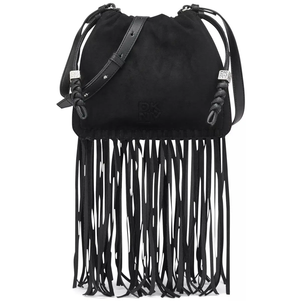 Dkny Halle Small Drawstring Crossbody in Black by DKNY