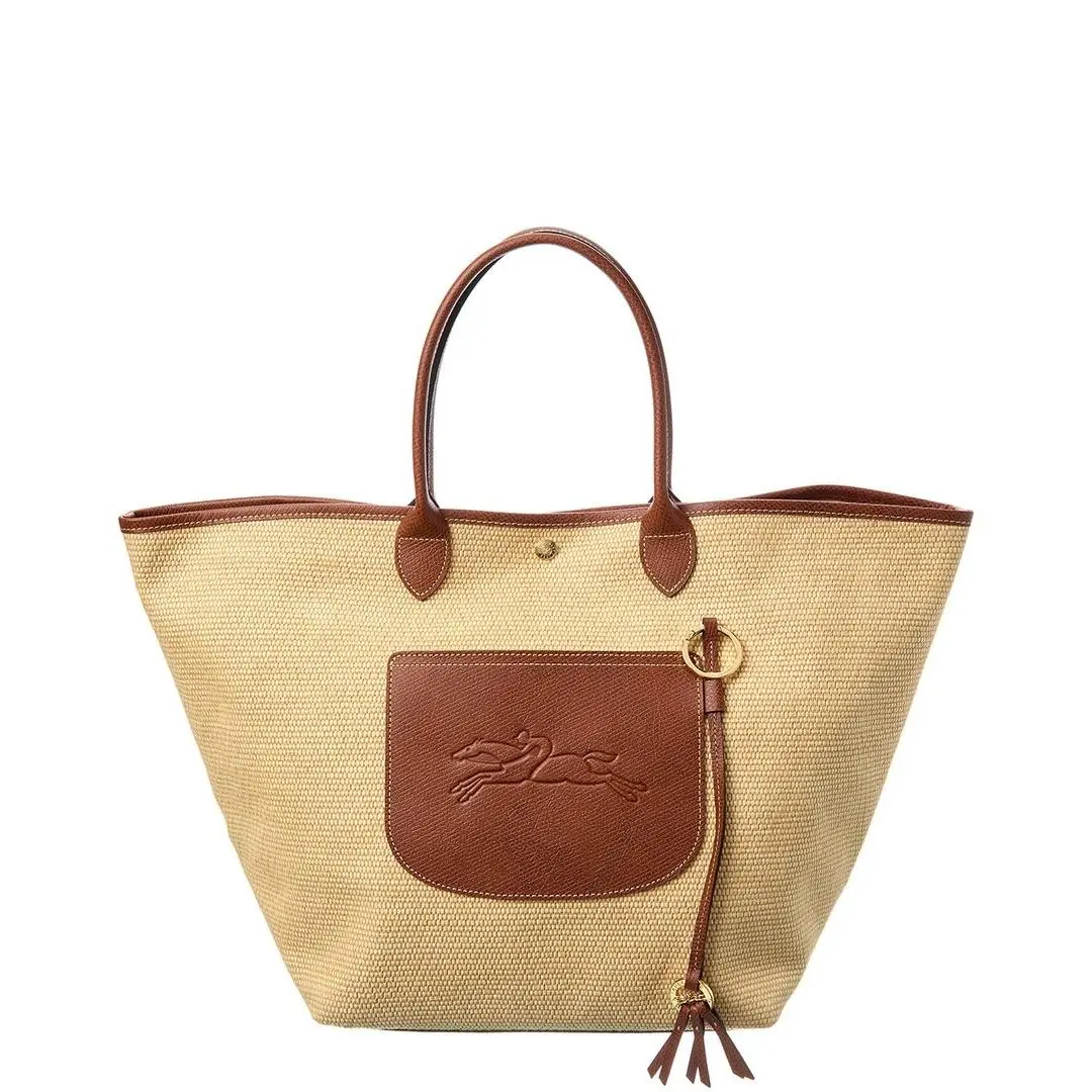 Longchamp Le Pliage Collection Large Raffia Basket Bag Women`s