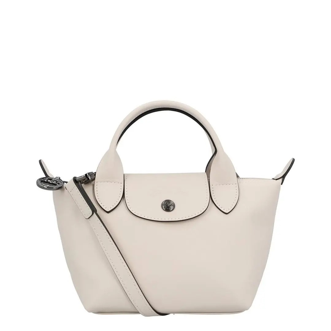 Longchamp Le Pliage Xtra Xs Leather Handbag Women`s White