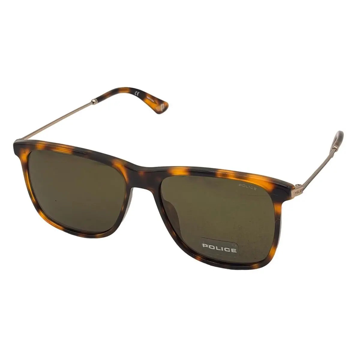 Unisex Sunglass Tortoise Brown Soft Square Plastic SPL572N 1GZV by Police