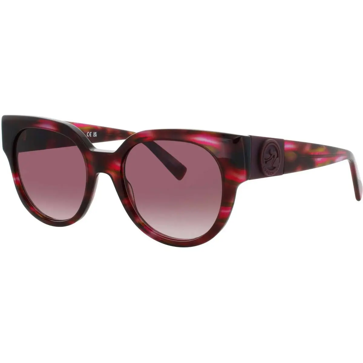 Women`s Sunglasses Textured Rose Acetate Full Rim Frame LO779S-N-234 by Longchamp
