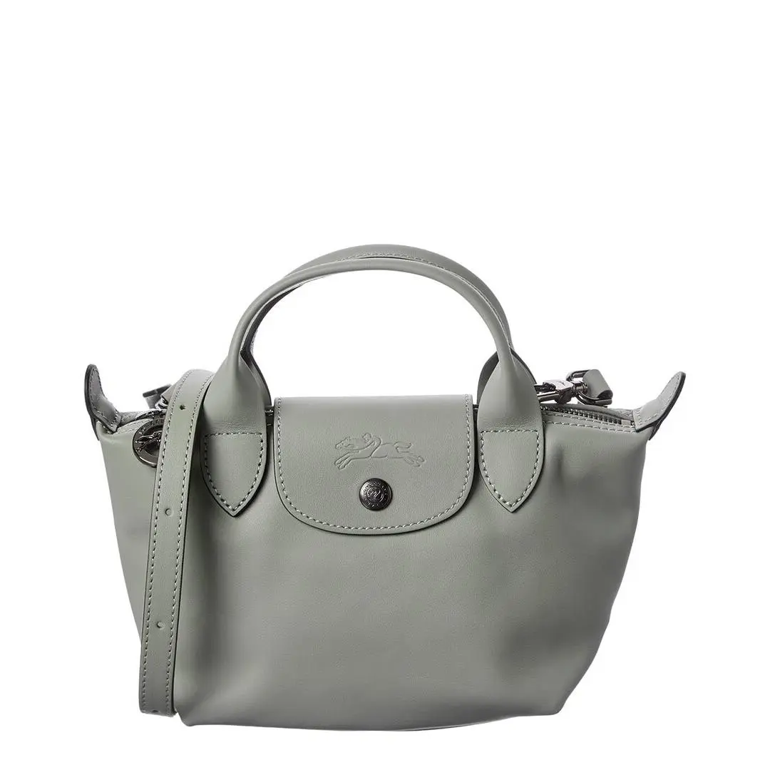 Longchamp Le Pliage Xtra Xs Leather Handbag Women`s White - Exterior: White