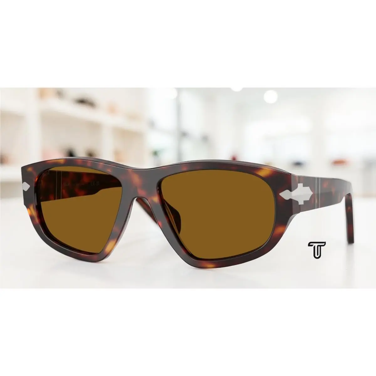 PO0050S 24 33 Havana Brown 58 mm Unisex Sunglasses by Persol