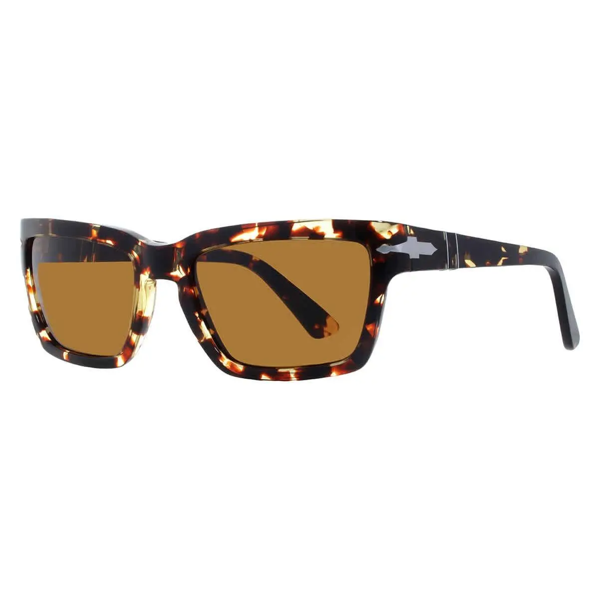 Brown Rectangular Men`s Sunglasses PO3363S 985/33 57 PO3363S 985/33 57 by Persol
