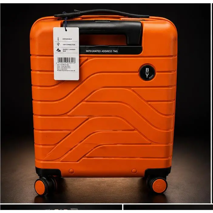 Brics BY Ulisse Expandable Carry-on Spinner Luggage 21.5 Orange Tsa Usb by Bric's