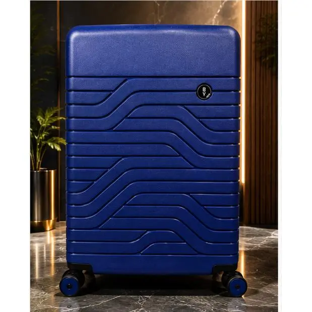 BY Brics 31 Expandable Hardside Checked Spinner Luggage Blue Tsa Usb Suitcase by Bric's
