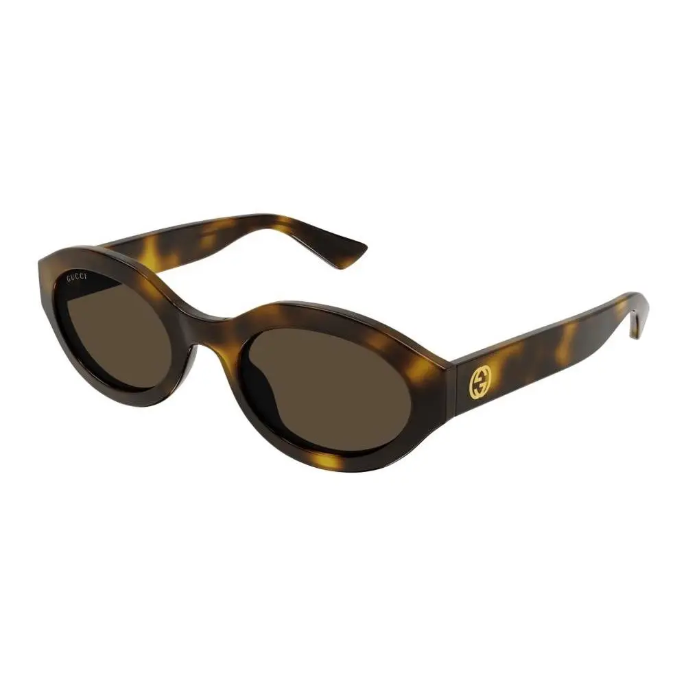 GG1579S 002 53mm Sunglasses Havana / Brown Solid Lens by Gucci