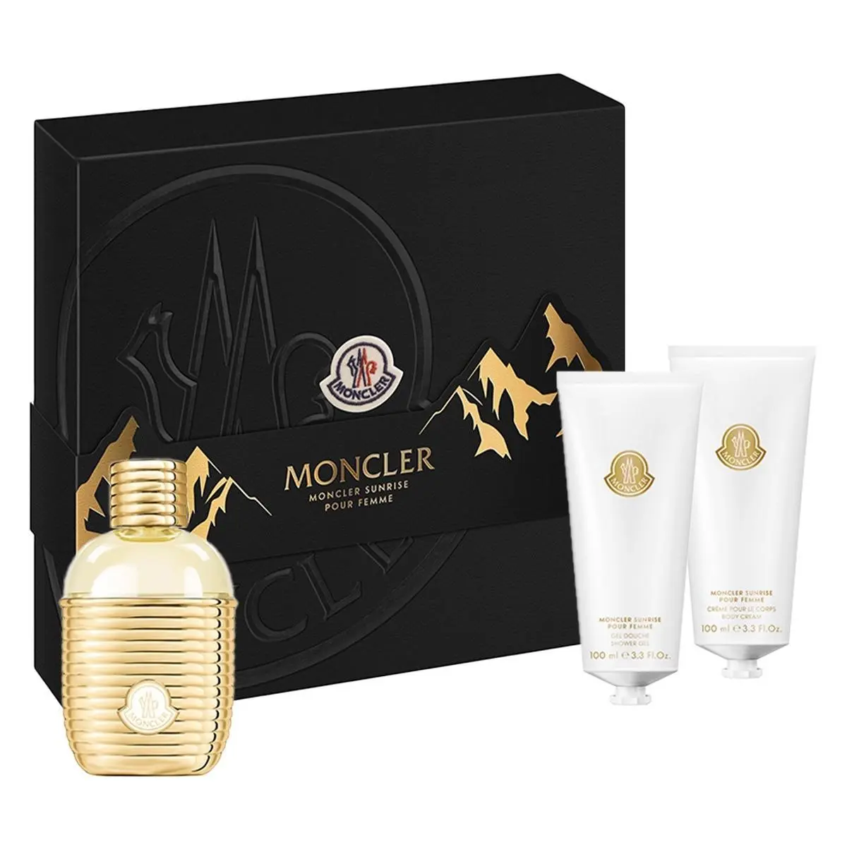 Moncler Ladies Sunrise Pour Femme 3pcs Edp Gift Set Fragrances 3386460158886