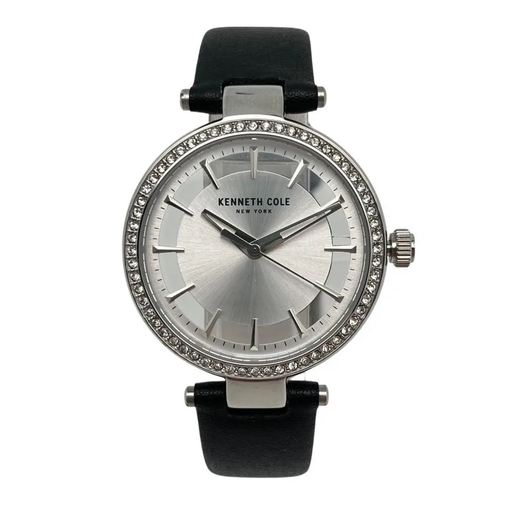 34mm Stainless Steel Silver Dial Quartz Ladies Watch KC51150001 by Kenneth Cole