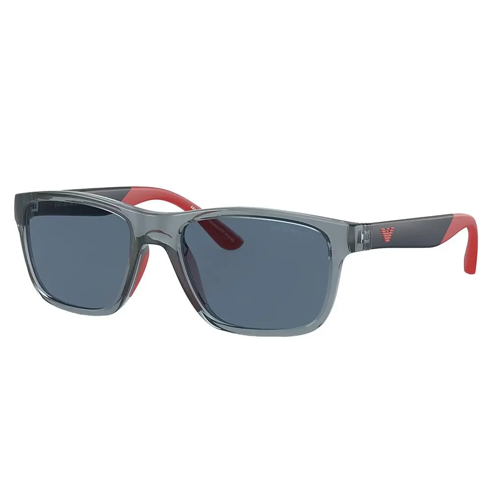 Kids EK 4002 507280 Shiny Blue Transparent Plastic Sunglasses by Emporio Armani