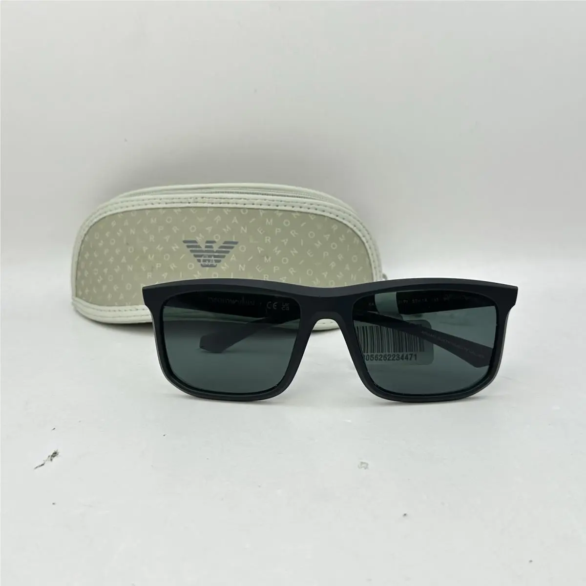 Mens Square Full Rim Sunglasses EA4243U Black by Emporio Armani