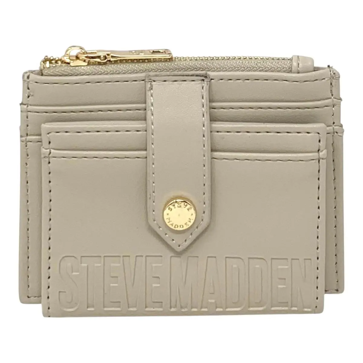 Steve Madden Bhayden Wallet Oatmilk Deboss One Size Oatmilk Logo