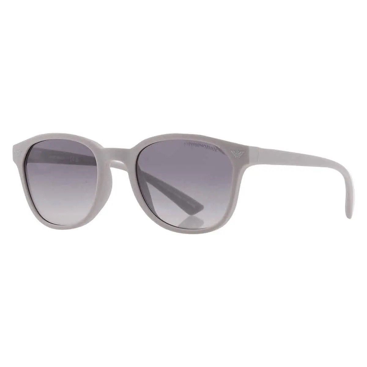 Emporio Armani Grey Gradient Oval Men`s Sunglasses EA4225U 610087 53
