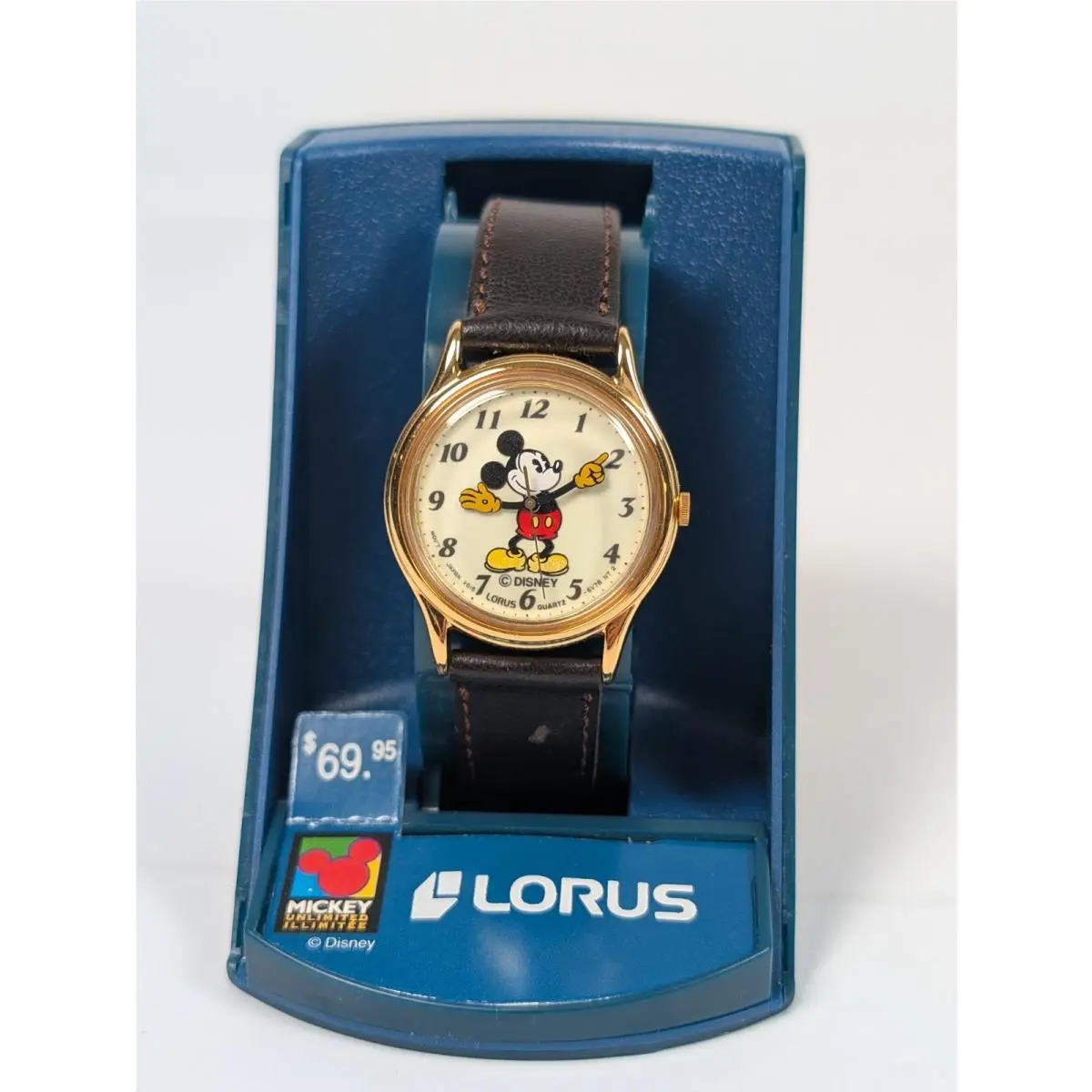 Vtg  Watch Mickey Mouse 31mm V515-6000 Disney Nos Battery by Lorus