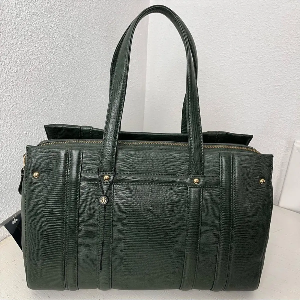 Brooks Brothers Green Medicine Bag Purse Dust Bag