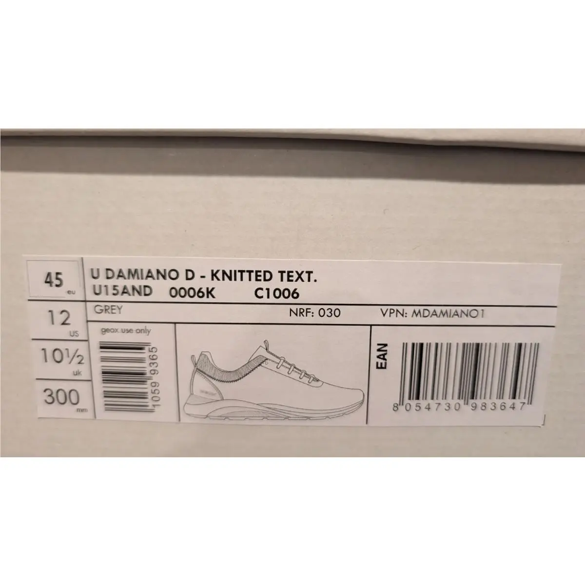 Geox shoes - Geox Respira U Halver B U923AB 054AU - Grey (UPC: 0000200781778) 4