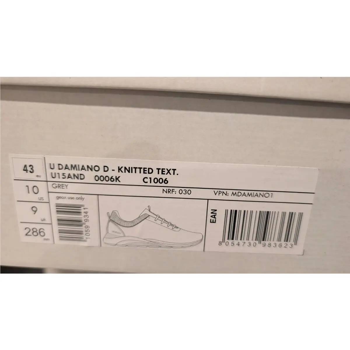 Geox shoes - Geox Respira U Halver B U923AB 054AU - Grey (UPC: 0000200781778) 4