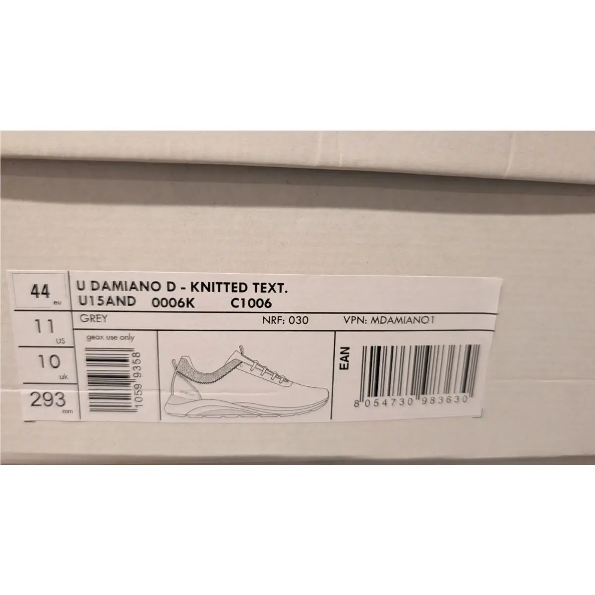 Geox shoes - Geox Respira U Halver B U923AB 054AU - Grey (UPC: 0000200781778) 4