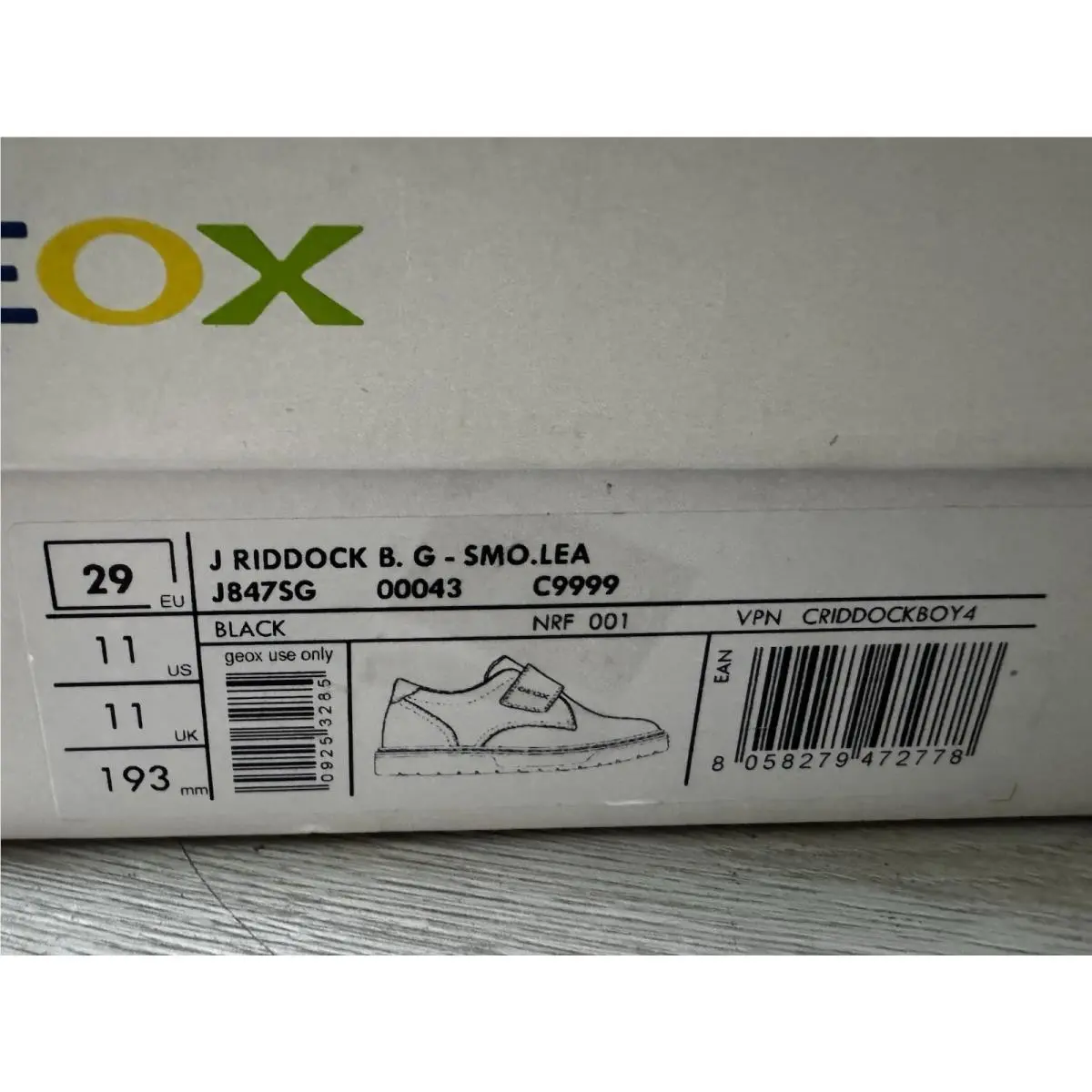 Geox shoes - J Riddock G - Riddock - Black (UPC: 8058279472778) 6