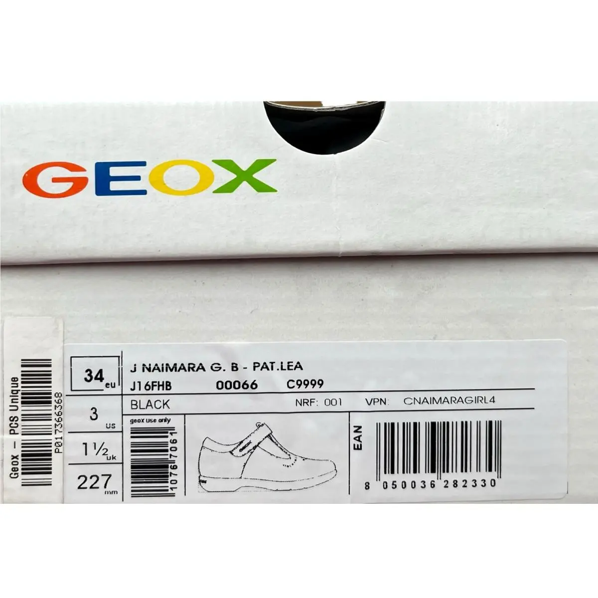 Geox shoes - Geox Naimara T-strap - Naimara - Black (UPC: 8050036282330) 10