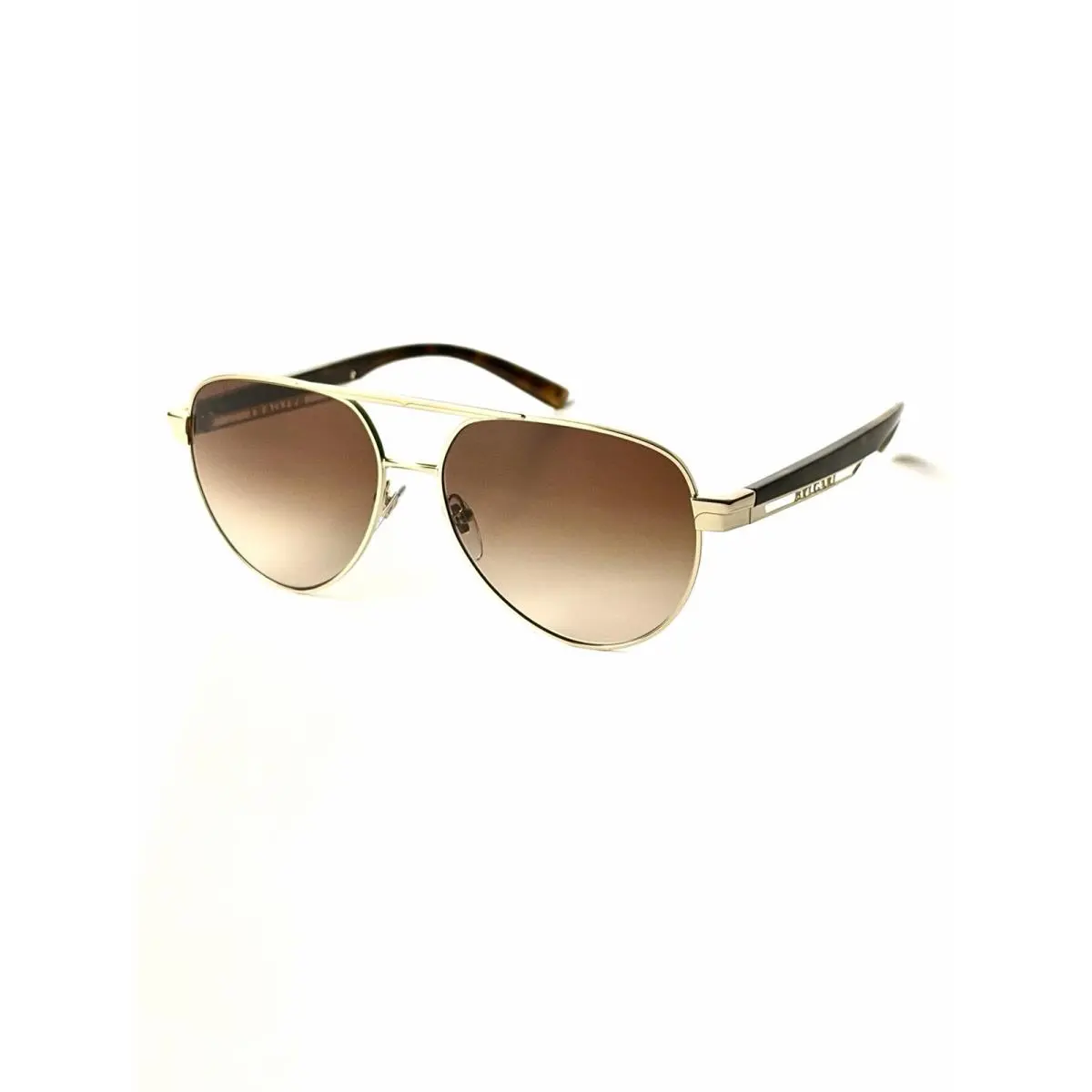 6189 278/13 Sunglasses Women`s Pale Gold/brown Gradient Pilot 58mm by Bvlgari