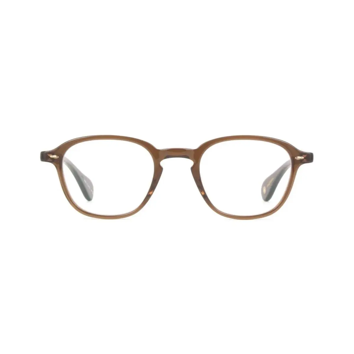 Garrett Leight Gilbert Esp Light Brown Plastic Eyeglasses Frame 46-23-150