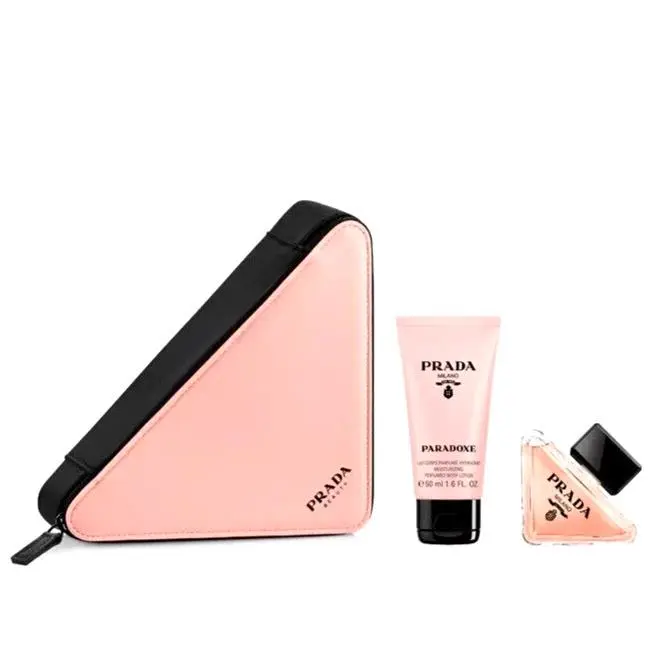 Prada Paradoxe Edp 0.23 Fl.oz 7ml Body Lotion 50ml 1.6 Fl.oz +pouch Bag 3pc Set