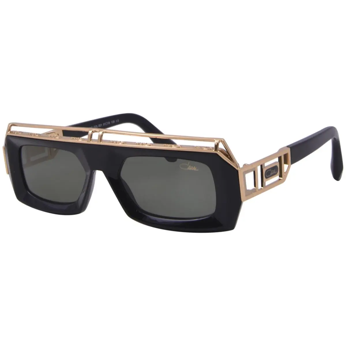 8517 001 Sunglasses Black/gold/green Anti Reflection Rectangle Shape 51mm by Cazal