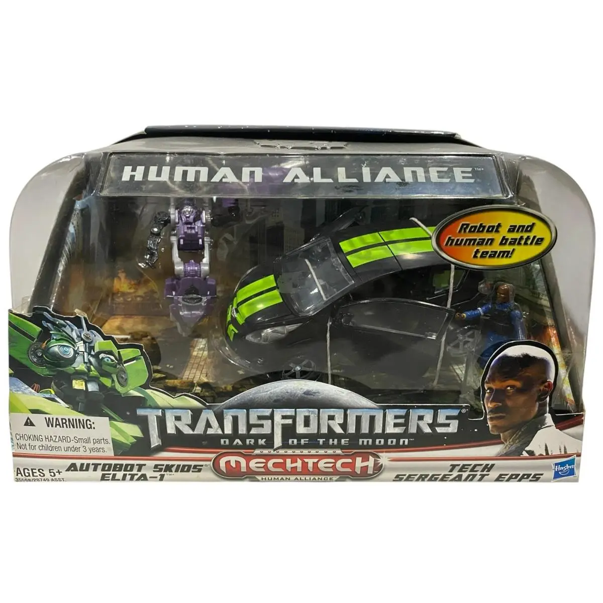 Transformers Dotm Human Alliance Skids w Elita-1 Tech Sergeant Epps Read