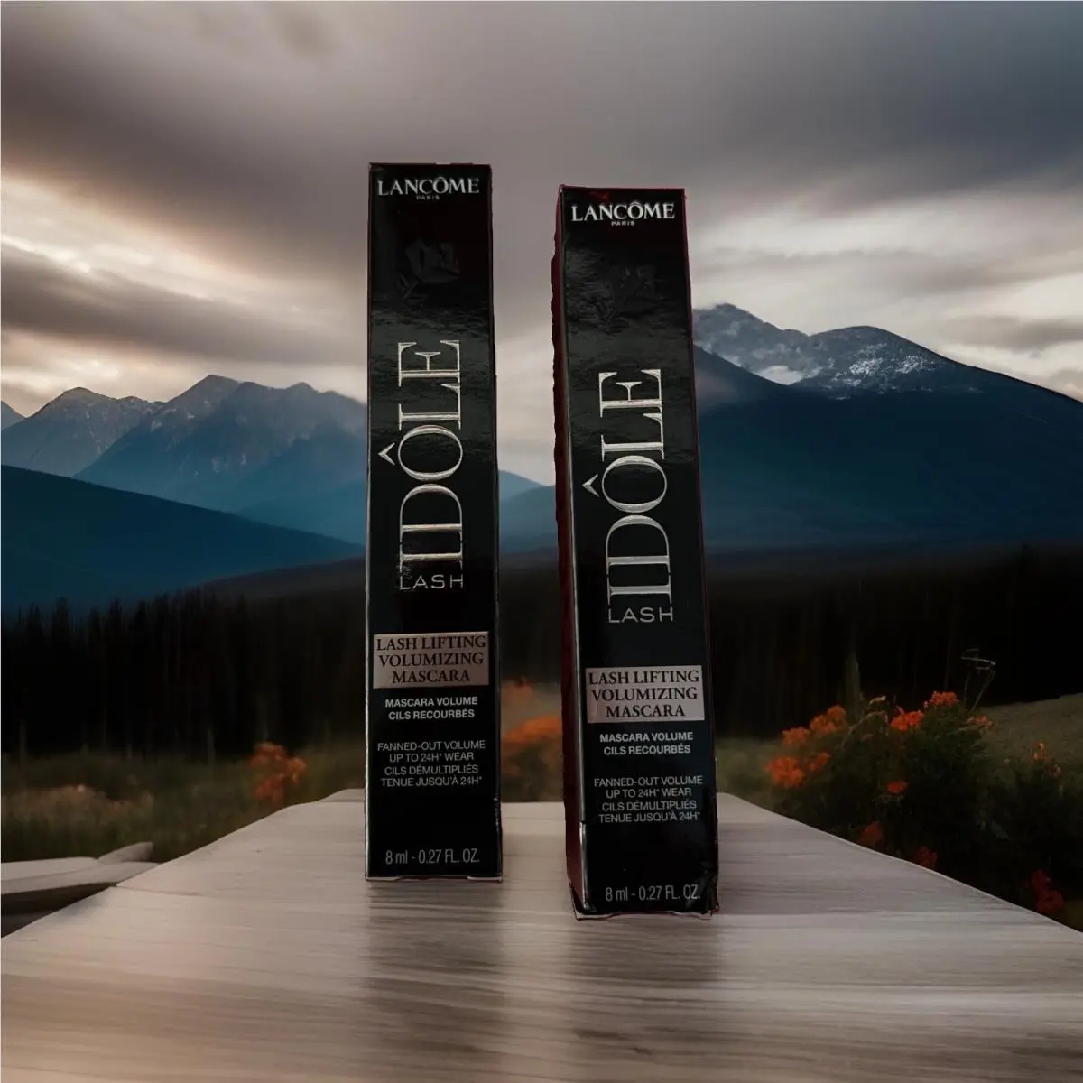 2 Lancôme 01 Glossy Black Mascara Idole Lash Lifting Volumizing 24 HR Wear