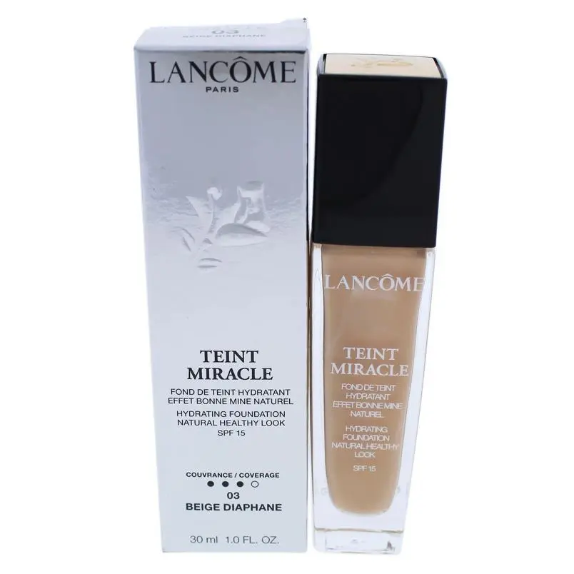Lancome Teint Miracle Skin Hydrating Foundation Makeup SPF15 03 Beige Diaphane by Lancôme