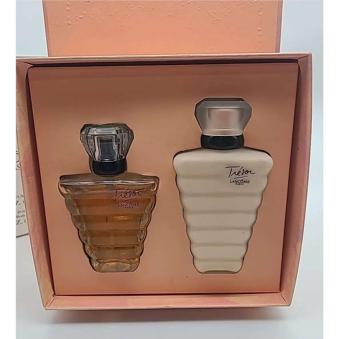 Vtg Lancome Tresor 1.7 oz Eau de Perfum Spray 3.4 oz Perfumed Body Lotion by Lancôme