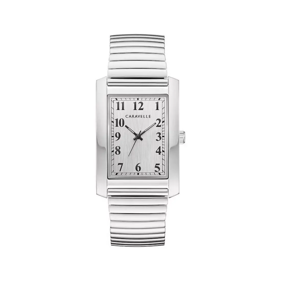 Caravelle by Bulova Classic Men`s Watch 43A157 - Face: Silver, Dial: Silver, Band: Silver